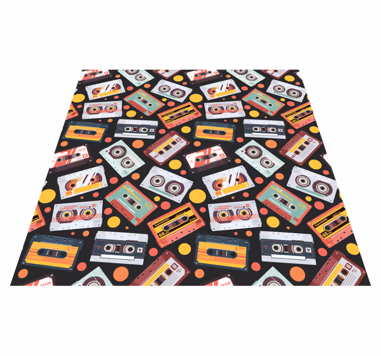 Retro kassettstil vinyl teppe tekstur - Tenstickers
