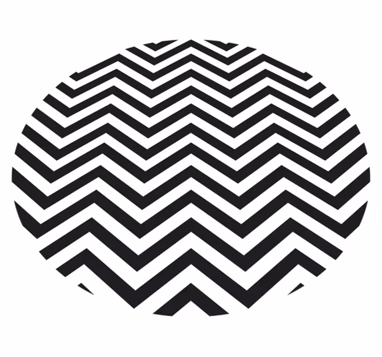 Vinyl teppe geometrisk chevron mønster - Tenstickers