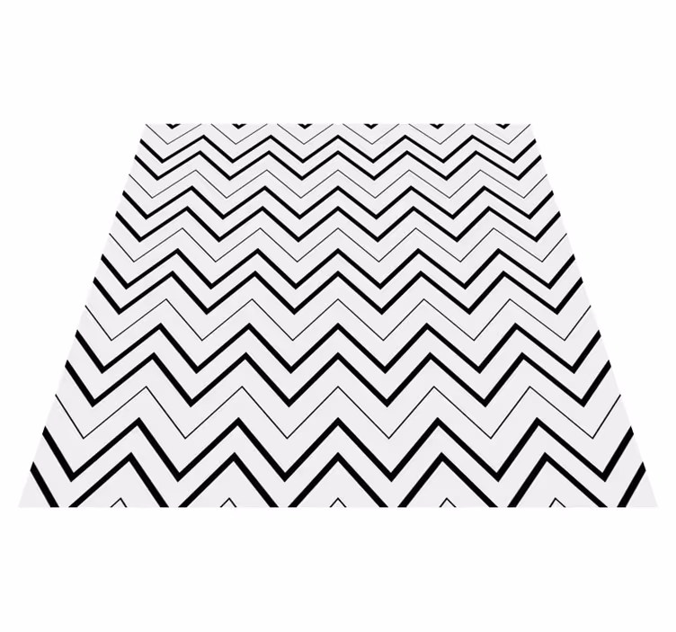 Vinyl teppe minimalistisk chevron mønster - Tenstickers