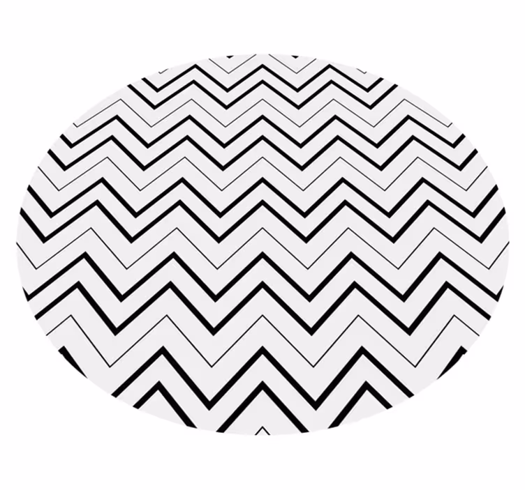 Vinyl teppe geometrisk fiskebensmønster - Tenstickers