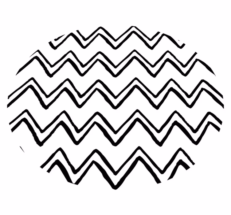 Vinyl teppe minimalistisk bølgete abstrakt mønster - Tenstickers