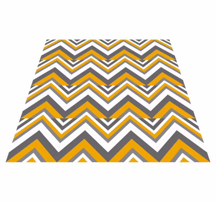 Chevron stripemotiv vinyl teppe geometrisk - Tenstickers