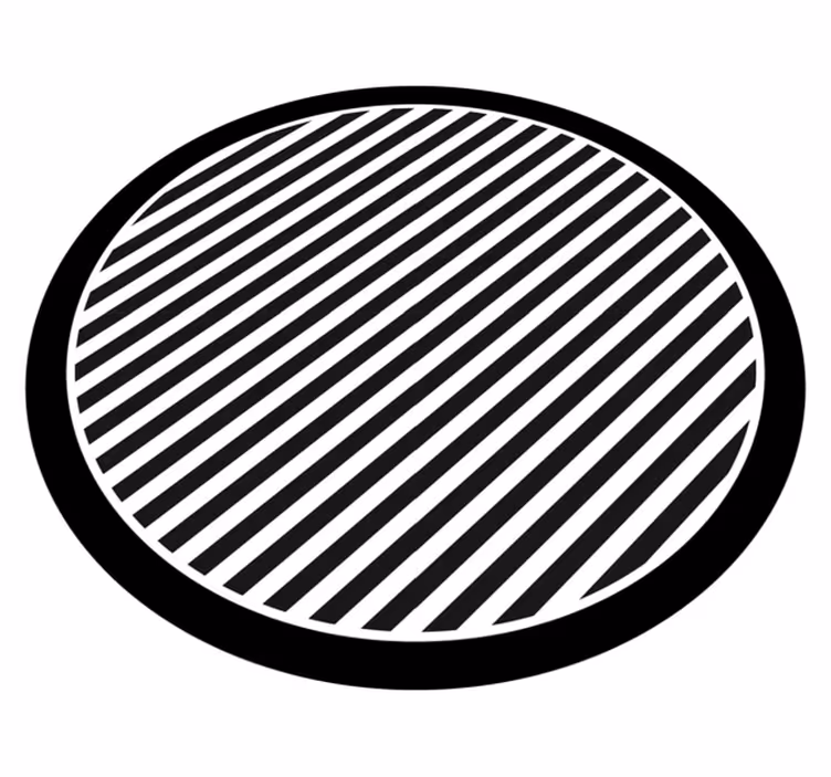 Vinyl teppe striper ensfargede striper - Tenstickers