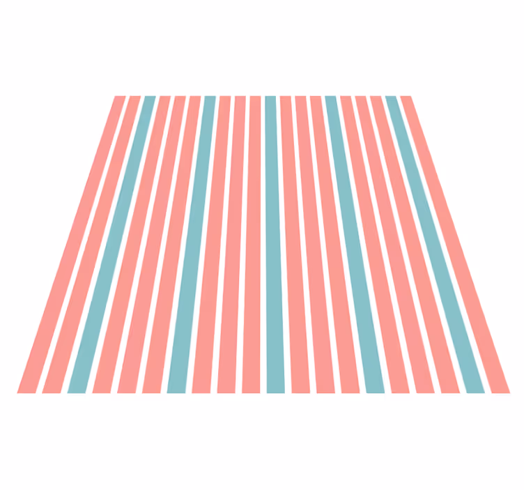 Lyst stripete trykk Vinyl teppe striper - Tenstickers
