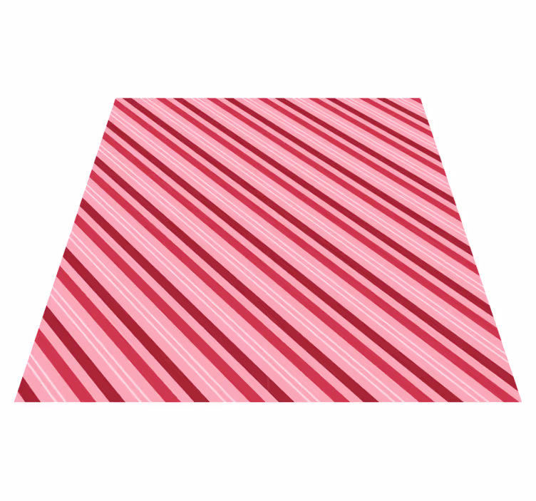 Vinyl teppe striper rosa stripemønster - Tenstickers