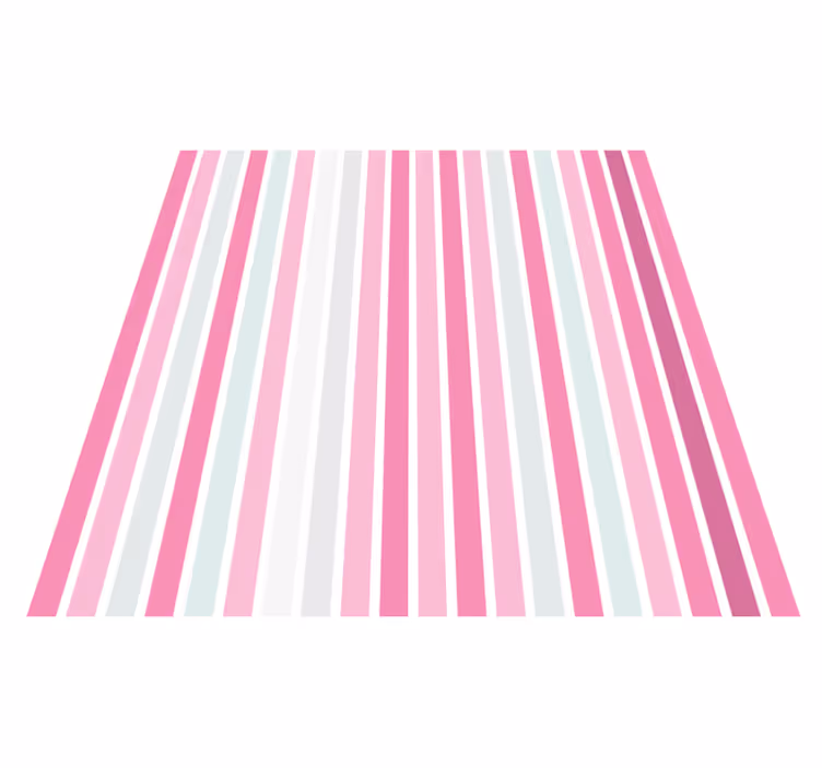 Rosa vertikalt mønster Vinyl teppe striper - Tenstickers