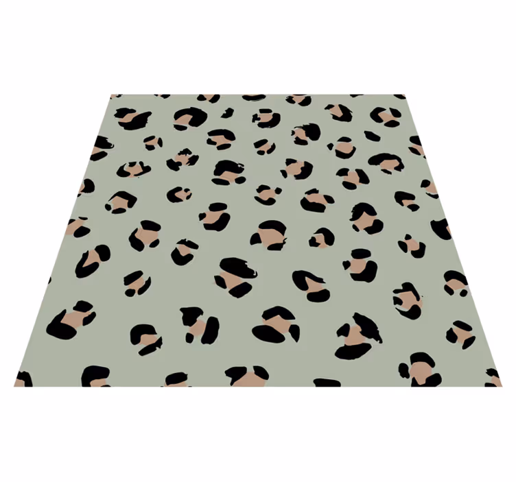 Akvarell leopardmønster Vinyl teppe firkant - Tenstickers