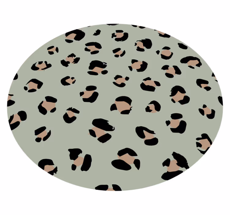 Vinyl teppe dyreavtrykk leopardmønster estetikk - Tenstickers