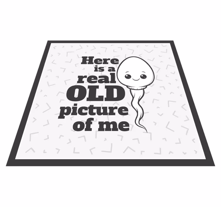 Mitt gamle første morsomme design vinyl teppe sagn og tekster - Tenstickers