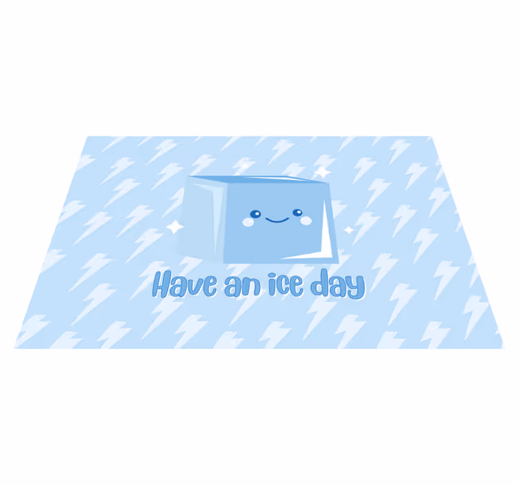 Isbit morsomt sitatdesign vinyl teppe sagn og tekster - Tenstickers