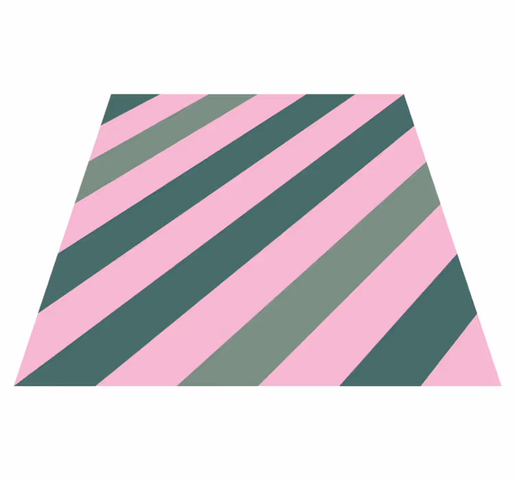 Grå og rosa striper Vinyl teppe striper - Tenstickers