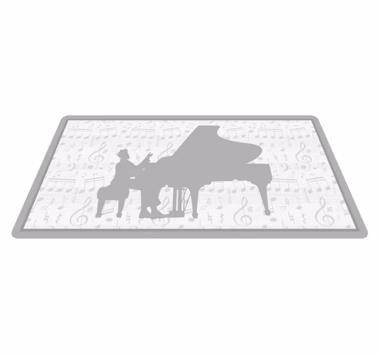 Musikalsk opptredensscene Arrangementer vinylteppe - Tenstickers