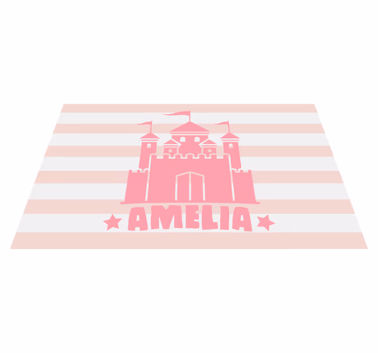 Slottstema tilpasset Vinyl teppe flere barn - Tenstickers