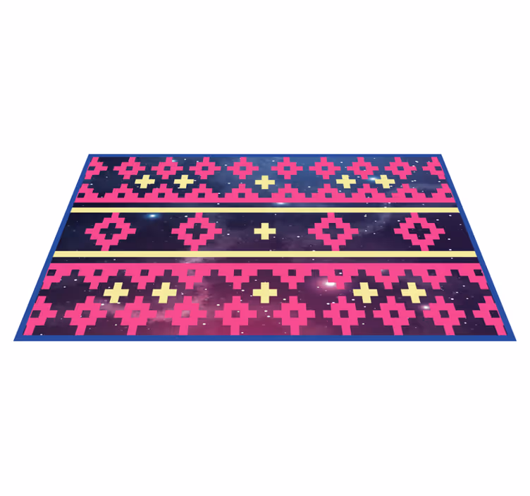 Geometrisk kosmos nordisk design vinyl teppe etnisk - Tenstickers