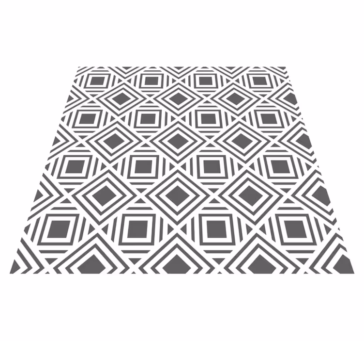 Stripet nordisk design vinyl teppe etnisk - Tenstickers