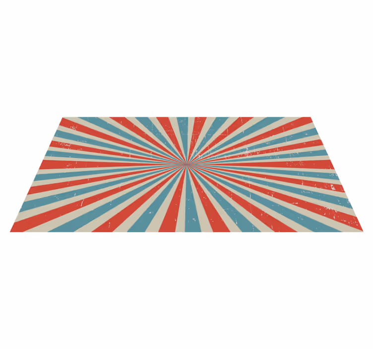 Strålende stjerneutbrudd vinyl teppe geometrisk - Tenstickers
