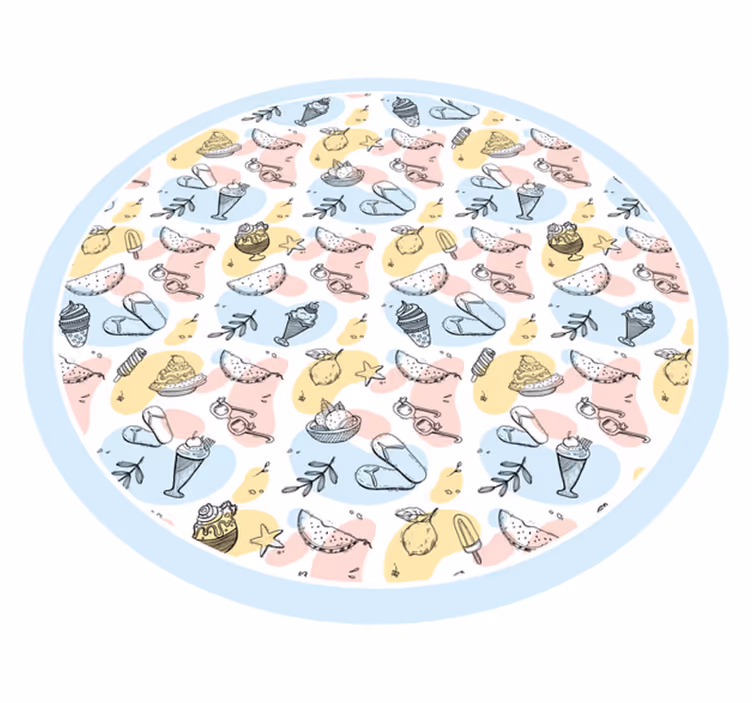Herlig konfektsamling Vinyl teppe flere barn - Tenstickers
