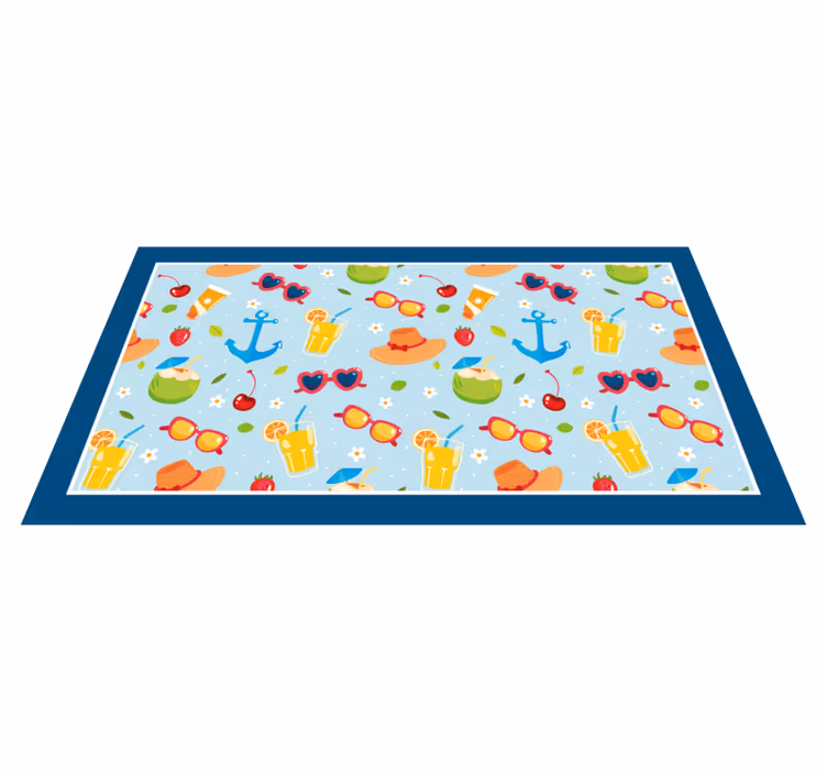 Sommermoro-stemninger Arrangementer vinylteppe - Tenstickers