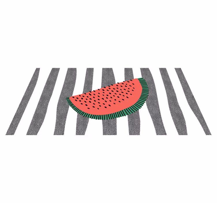 Vannmelonbåt vinyl teppe tekstur - Tenstickers