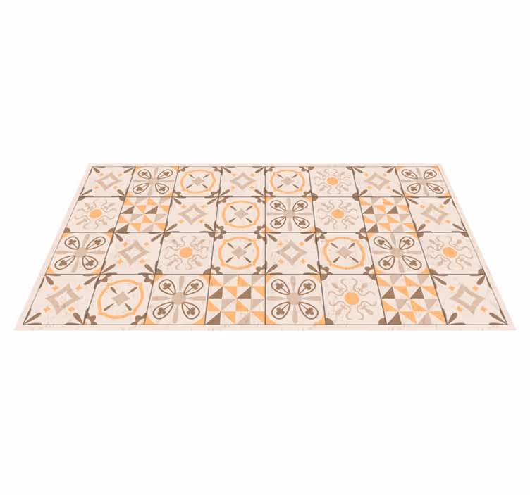 Motiver med vintage fliser marmor vinylteppe - Tenstickers