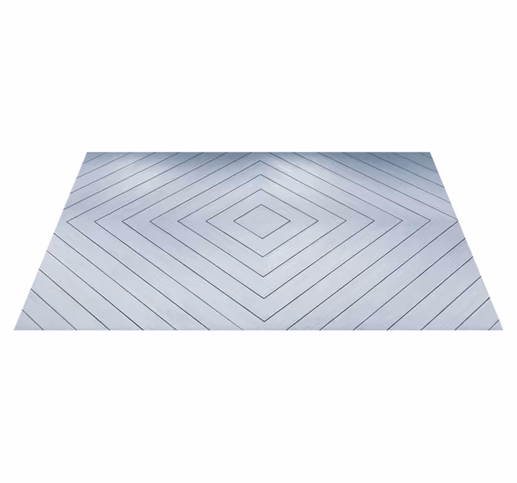 Diagonalt linjemønster vinyl teppe moderne - Tenstickers