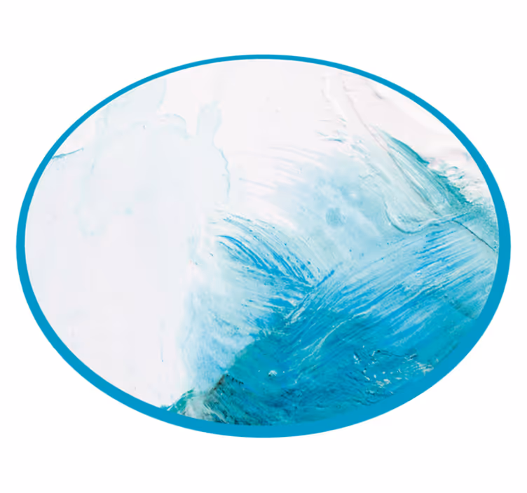 Fargetoner i havets vann vinyl teppe natur - Tenstickers