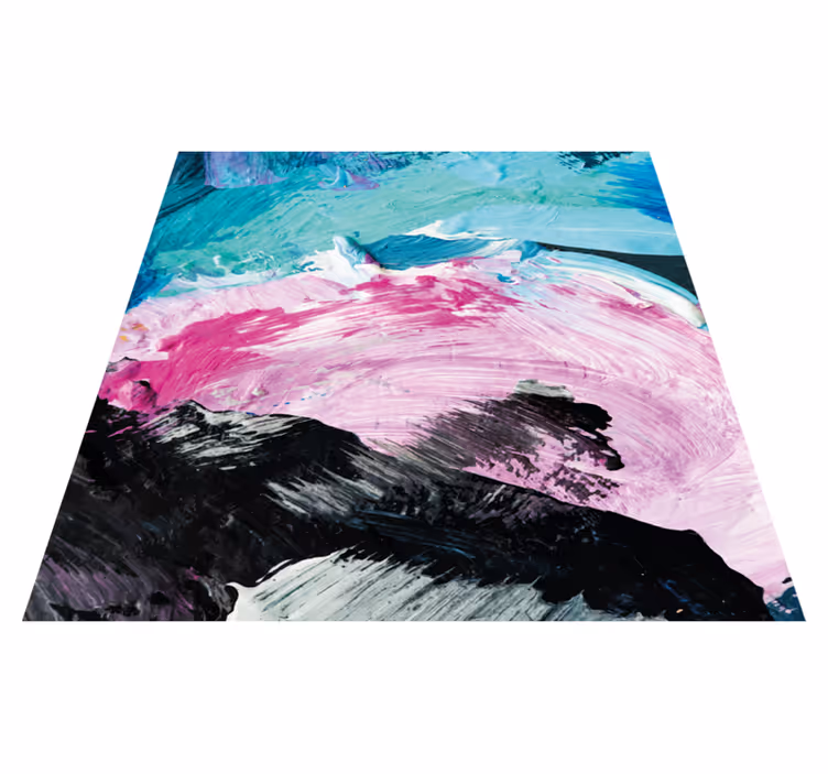 Abstrakt fargeeksplosjon tekstur vinyl teppe - Tenstickers
