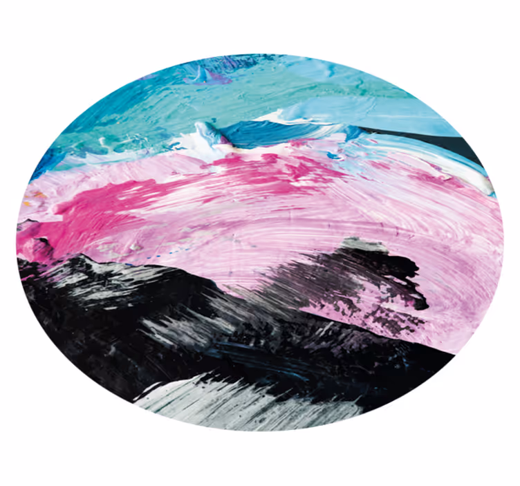 Levende abstrakt virvel tekstur vinyl teppe - Tenstickers
