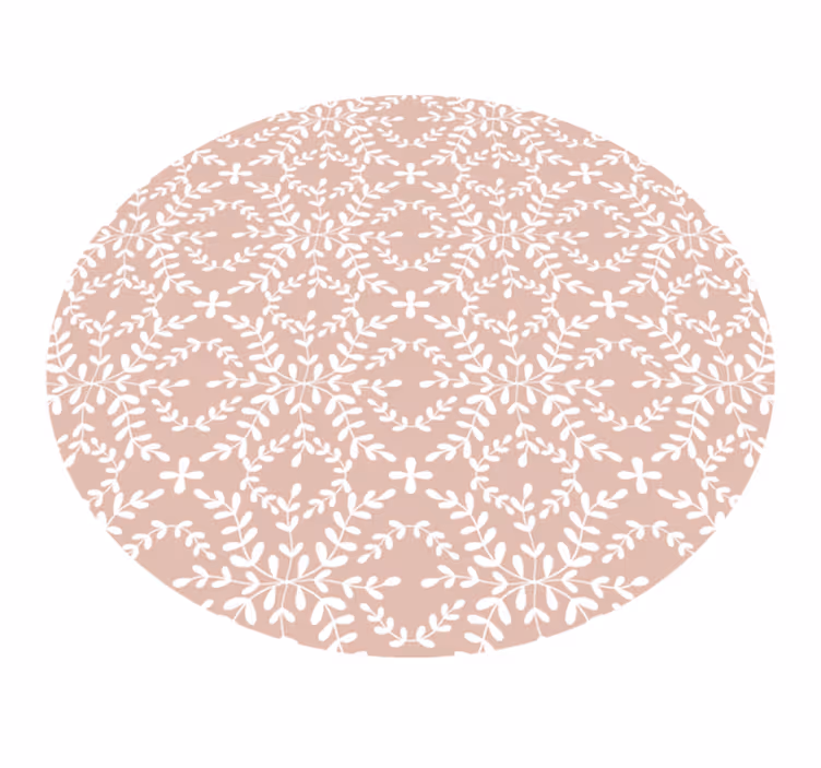 Delikat blomsterkomposisjon vinyl teppe blomster og planter - Tenstickers