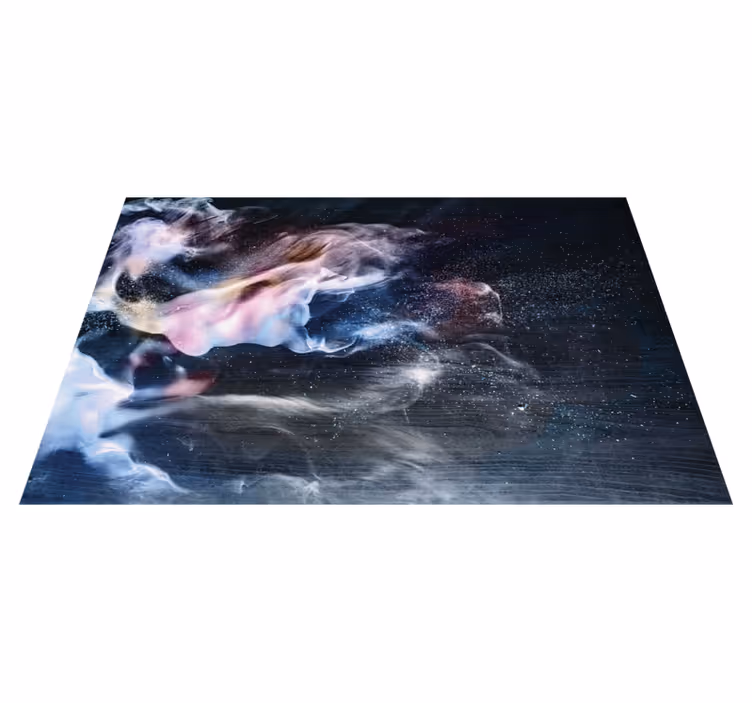 Kosmiske røykvirvler vinyl teppe ungdom - Tenstickers