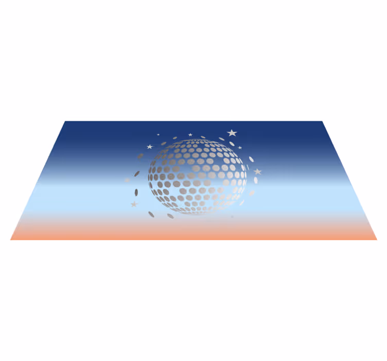 Himmelkuledesign vinyl teppe stjerner - Tenstickers