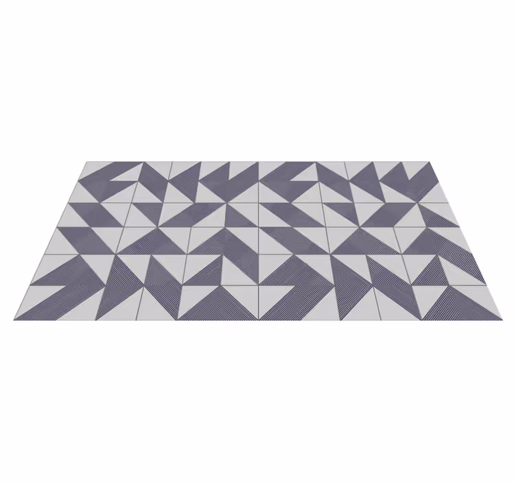 Trekantet konsept vinyl teppe geometrisk - Tenstickers