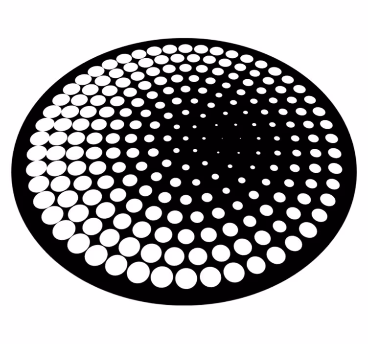 Stiplet mønster vinyl teppe geometrisk - Tenstickers