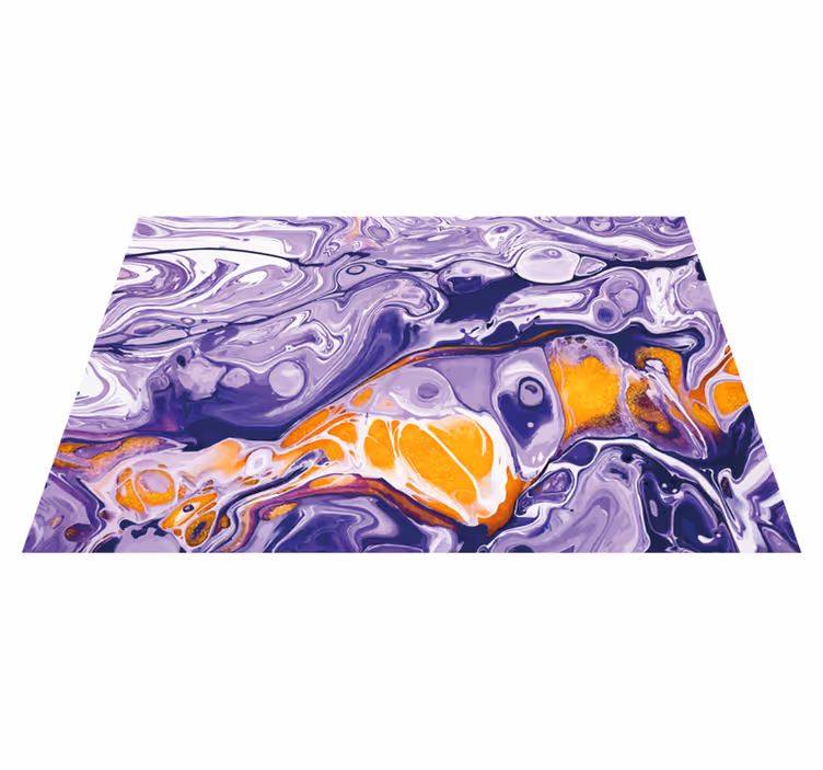 Lilla marmoreffektmaleri vinyl teppe moderne - Tenstickers