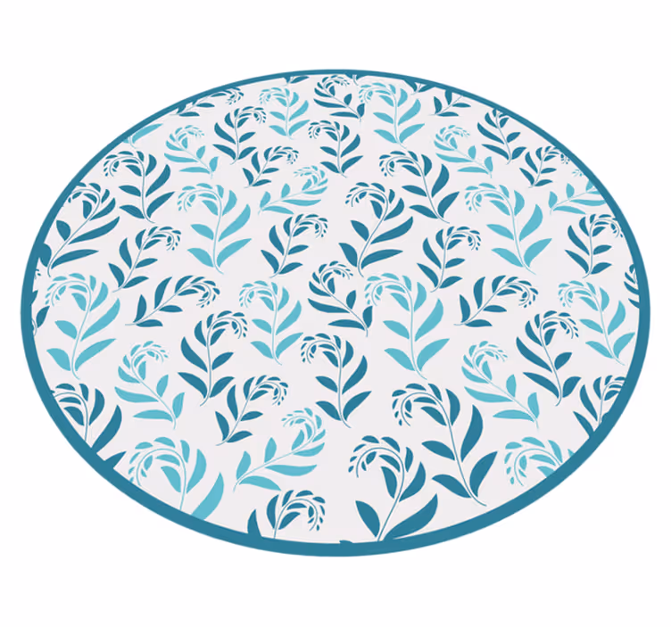 Vinyl teppe blomster og planter bladmotiv inspirasjon - Tenstickers