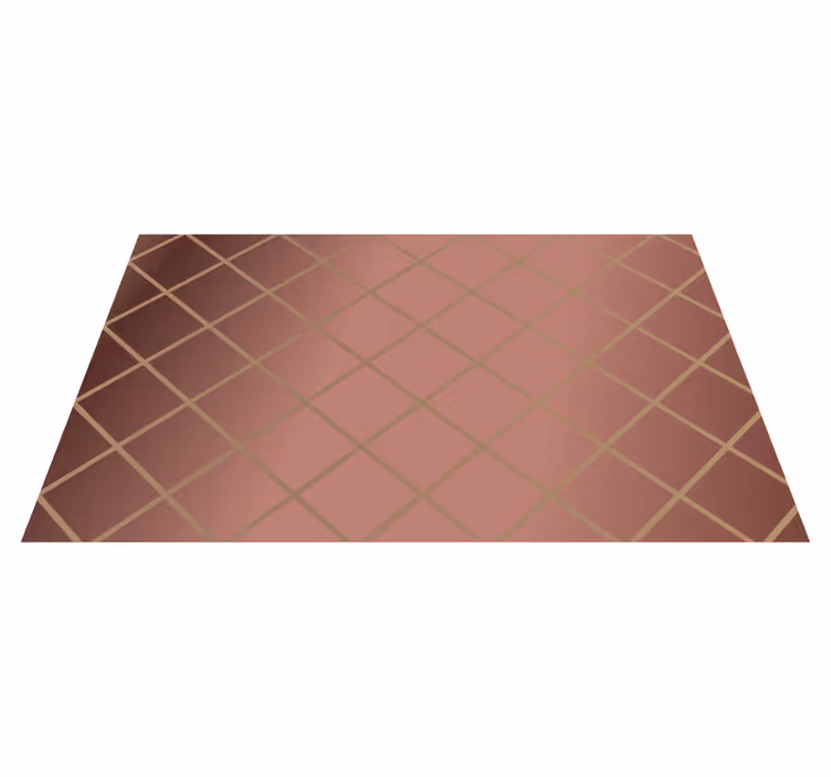 Elegant diamantmønster vinyl teppe moderne - Tenstickers
