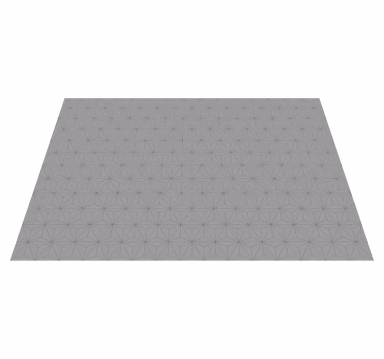 Geometrisk grått motiv vinyl teppe hydraulisk - Tenstickers