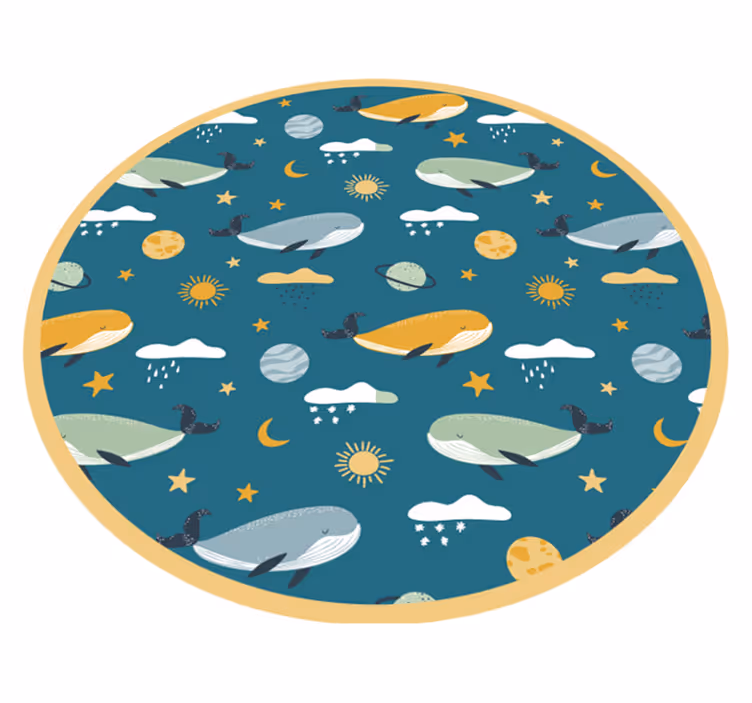 Hval-eventyr vinyl teppe spedbarn - Tenstickers