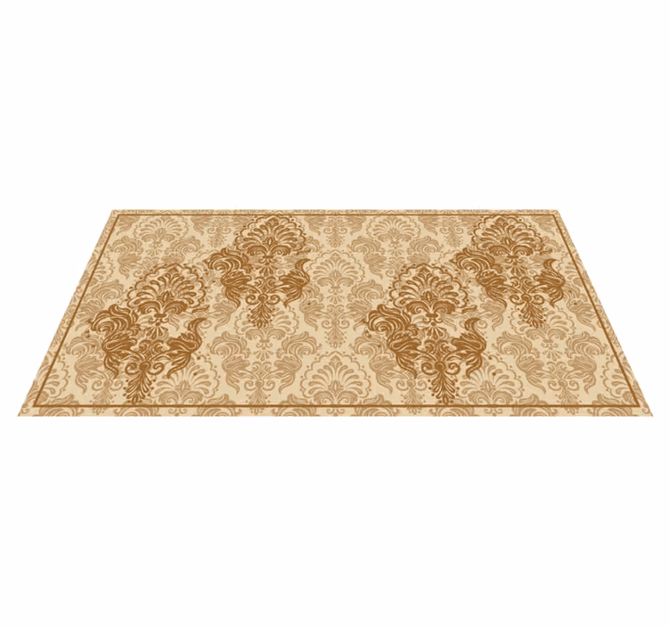 Elegante blomstermønstre vinyl teppe vintage - Tenstickers