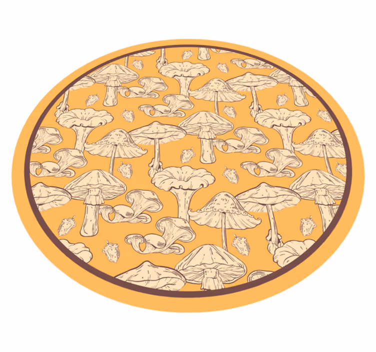 Soppestil vinyl teppe natur - Tenstickers