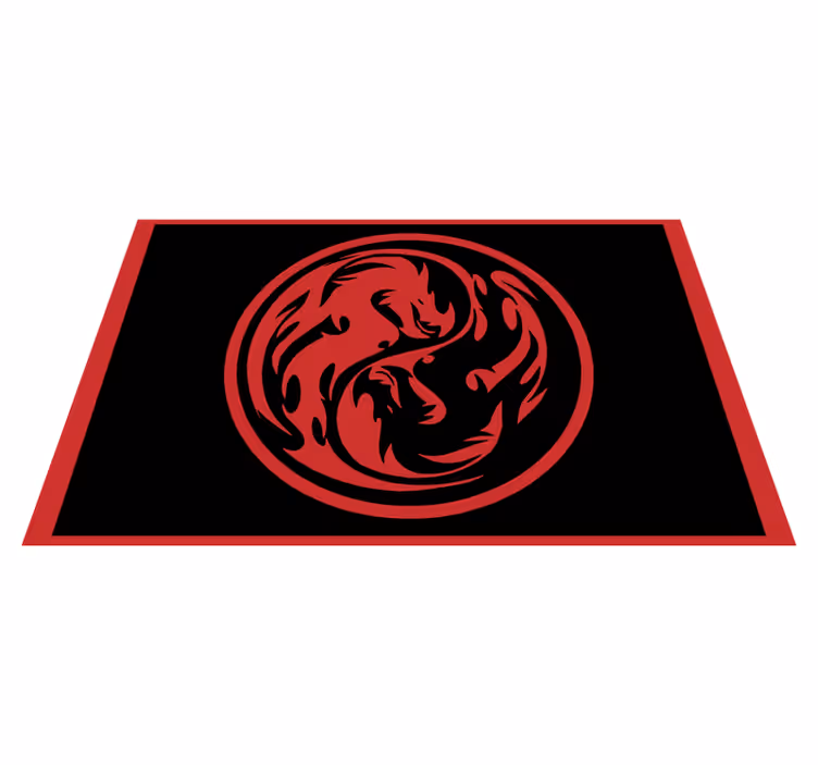 Drage-insignier vinyl teppe dyr - Tenstickers