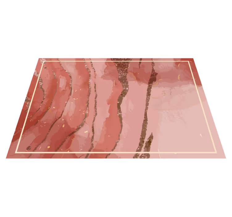 Elegante rosa virvler marmor vinylteppe - Tenstickers