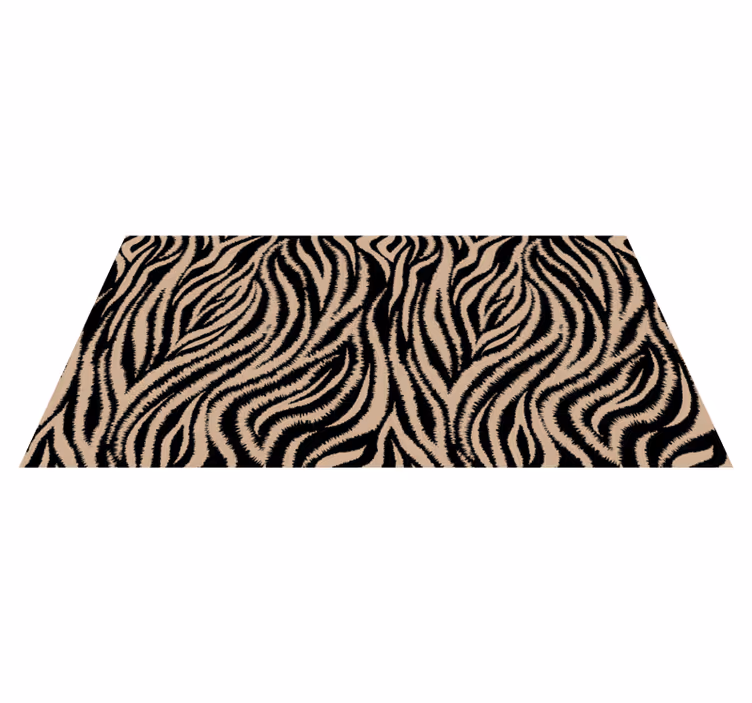 Vinyl teppe dyreavtrykk zebra stripe mønster - Tenstickers