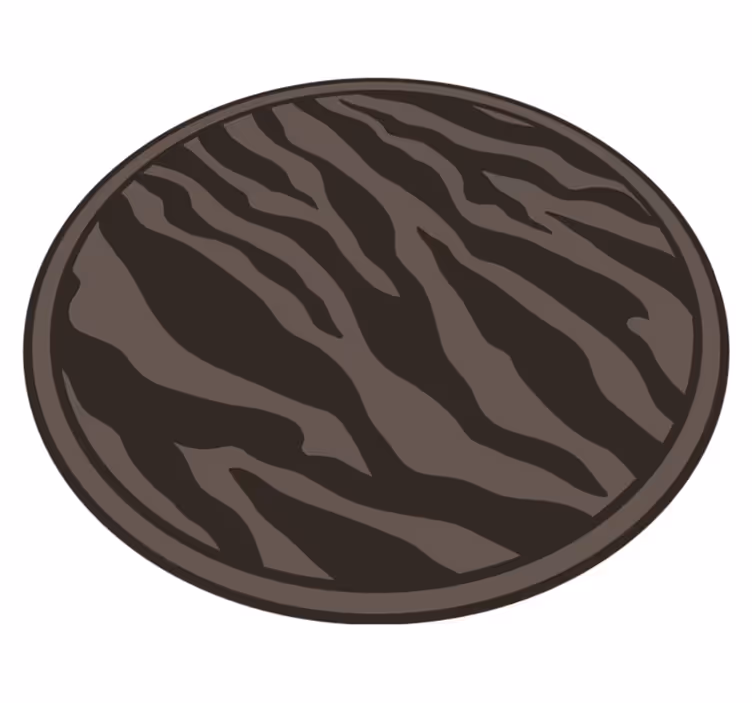 Elegant sebramønster vinyl teppe dyreavtrykk - Tenstickers