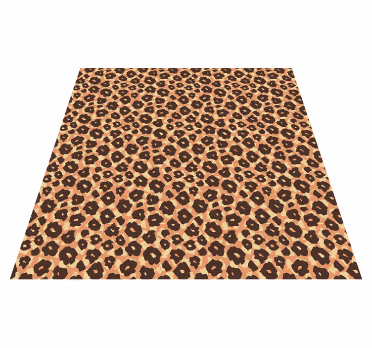 Leopardmønsterblanding vinyl teppe dyreavtrykk - Tenstickers