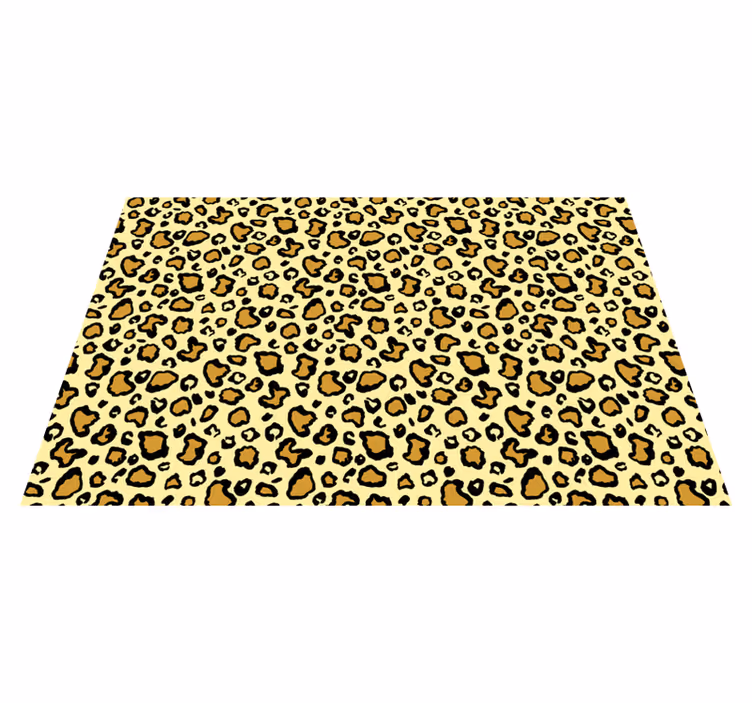 Leopardmønster lekende vinyl teppe dyreavtrykk - Tenstickers