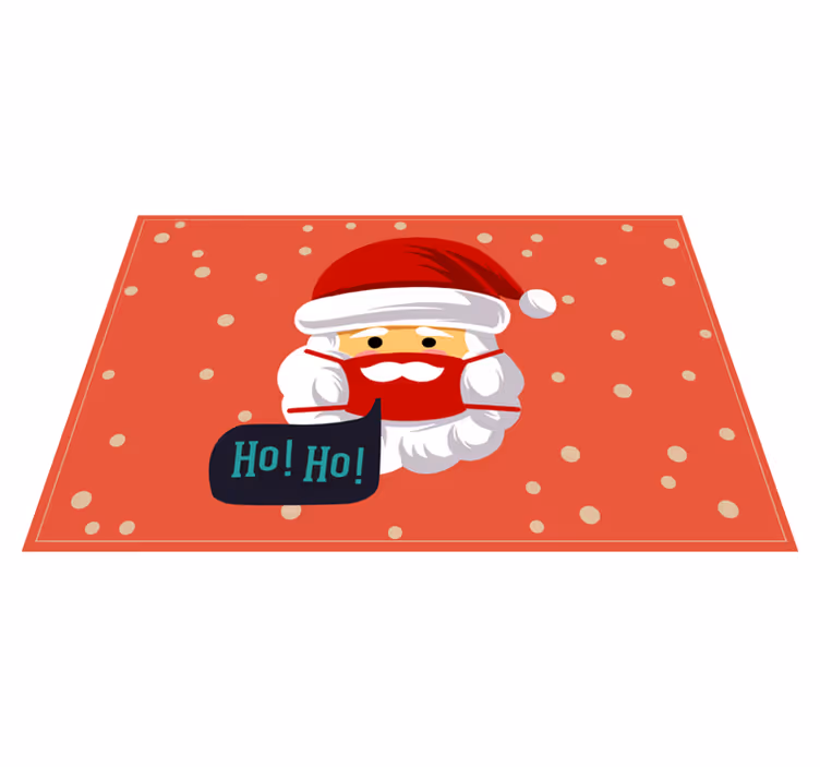 Julenissens jubel Jul vinyl teppe - Tenstickers