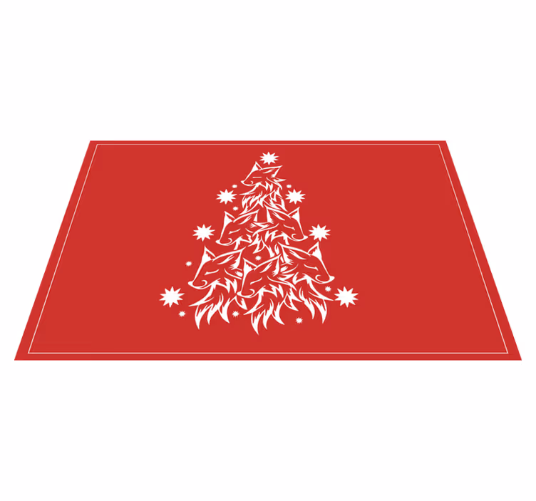 Ulvtredesign Jul vinyl teppe - Tenstickers