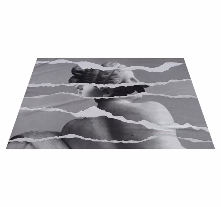 Revet papireffekt tekstur vinyl teppe - Tenstickers