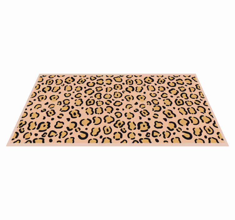 Leopardmønsterspill vinyl teppe dyreavtrykk - Tenstickers